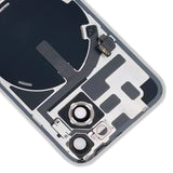 Carcasa trasera de cristal para iPhone 14 Plus con carga inalámbrica y soporte de flash para máxima protección