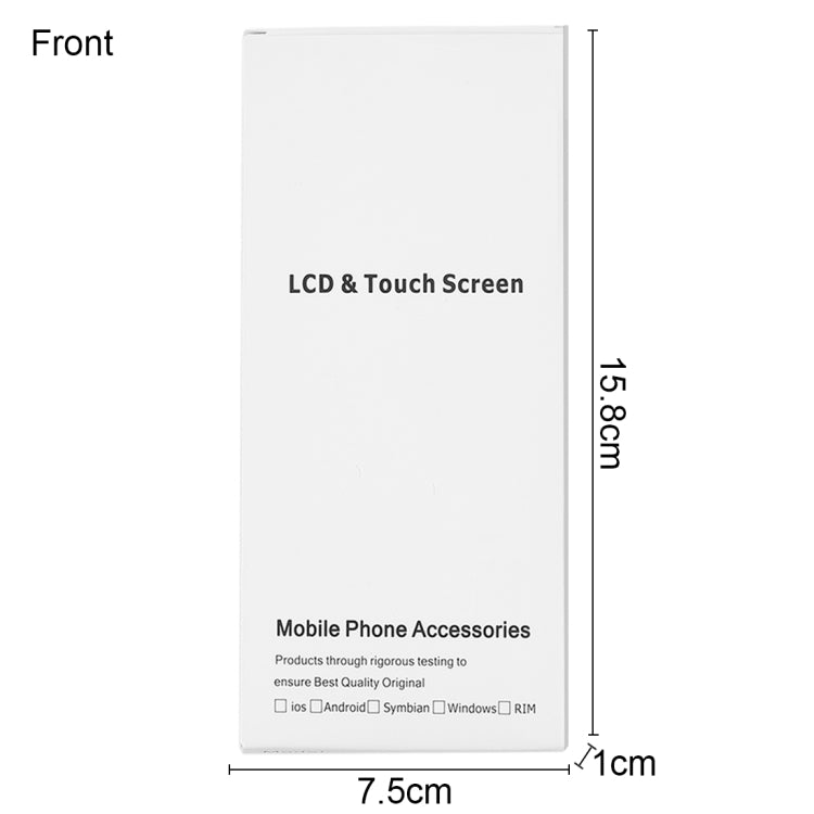 50 PCS White Cardboard Packaging Boxes for iPhone 5 LCD Screens - Durable, Protective Packaging for i5