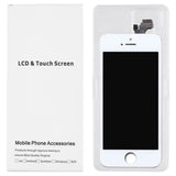 50 PCS White Cardboard Packaging Boxes for iPhone 5 LCD Screens - Durable, Protective Packaging for i5