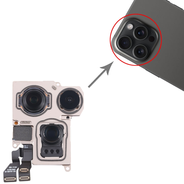 Reemplazo de cámara trasera para iPhone 15 Pro Max