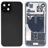 Carcasa trasera de cristal para iPhone 15 Plus con carga inalámbrica y soporte de flash para máxima protección