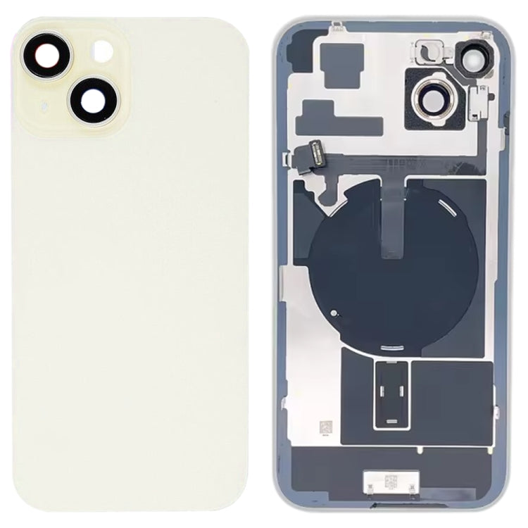 Carcasa trasera de cristal para iPhone 15 Plus con carga inalámbrica y soporte de flash para máxima protección
