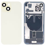 Carcasa trasera de cristal para iPhone 15 Plus con carga inalámbrica y soporte de flash para máxima protección