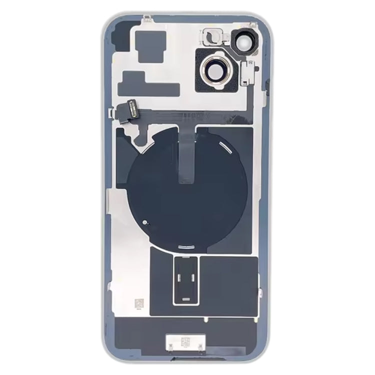 Carcasa trasera de cristal para iPhone 15 Plus con carga inalámbrica y soporte de flash para máxima protección