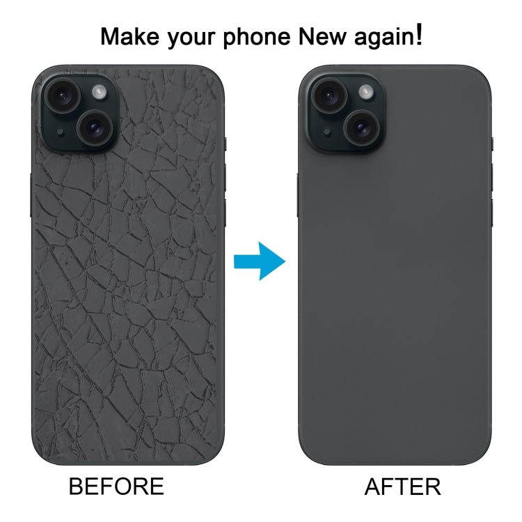 Carcasa trasera de cristal para iPhone 15 Plus con carga inalámbrica y soporte de flash para máxima protección