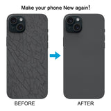Carcasa trasera de cristal para iPhone 15 Plus con carga inalámbrica y soporte de flash para máxima protección