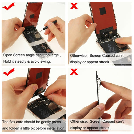 LCD Screen with Front Camera for iPhone 5S, 4 in 1 for i5s White, 4 in 1 for i5s Black - LYDARZ