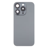 Tapa trasera de batería para iPhone 16 Pro Max con cristal original y cubierta de lente de cámara