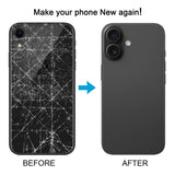 iPhone XR Back Cover - Stylish Colors: Blue, White, Black, Pink, Green (iP16 Style)