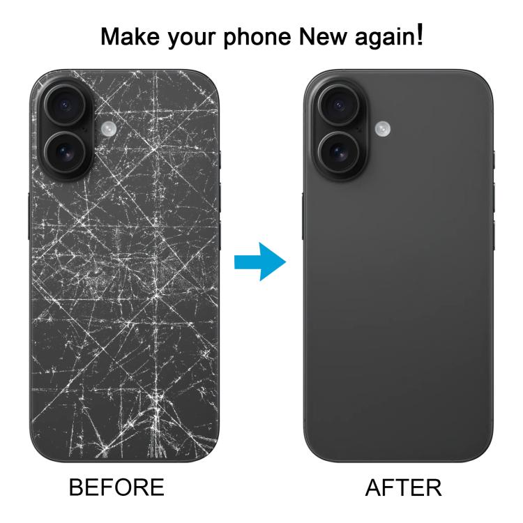 iPhone XR Back Cover – Blue, White, Black, Pink, Green (iP16 Style)