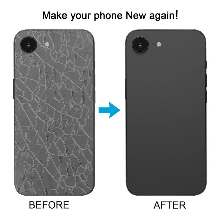 iPhone 16e Glass Battery Back Cover with Camera Lens - Durable Protection and Style
