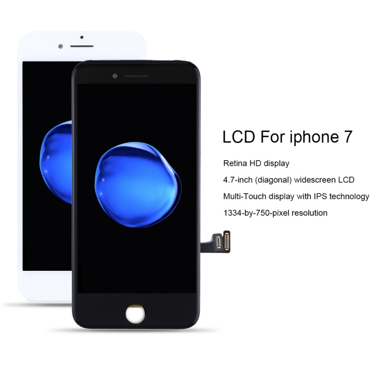 Original LCD Screen for iPhone 7 – White & Black, Genuine iPhone 7 Replacement Display