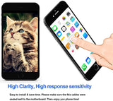 Reemplazo de pantalla LCD para iPhone 7 con cámara frontal (opciones en blanco y negro)