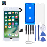Reemplazo de pantalla LCD para iPhone 7 con cámara frontal (opciones en blanco y negro)