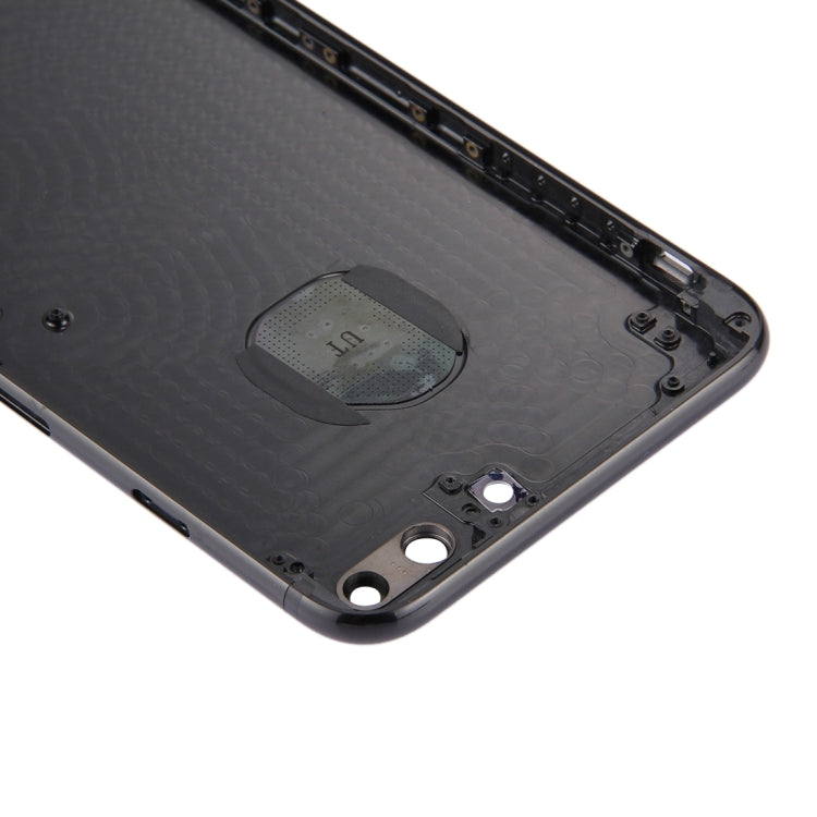 6-in-1 Full Housing Assembly for iPhone 7 Plus (Back Cover, Card Tray, Volume Key, Power Button, Mute Switch & Vibrator Key) - Jet Black