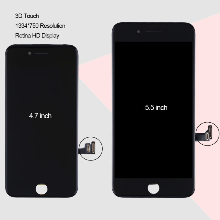Original LCD Screen for iPhone 7 Plus, i7 Plus Original White, i7 Plus Original Black