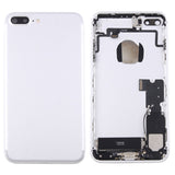 Tapa trasera de batería para iPhone 7 Plus con bandeja para tarjetas - Reemplazo completo, negro azabache, compatible con modelos iPhone 7 Plus