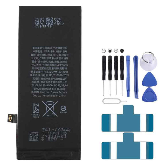 1821mAh Li-ion Battery replacement for iPhone 8, For iPhone 8