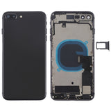 Battery Back Cover Assembly with Side Keys, Vibrator, Speaker Ringer Buzzer, Power & Volume Button Flex Cable, Card Tray for iPhone 8 Plus (Full Assembly)