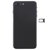 Battery Back Cover Assembly with Side Keys, Vibrator, Speaker Ringer Buzzer, Power & Volume Button Flex Cable, Card Tray for iPhone 8 Plus (Full Assembly)