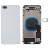 Battery Back Cover Assembly with Side Keys, Vibrator, Speaker Ringer Buzzer, Power & Volume Button Flex Cable, Card Tray for iPhone 8 Plus (Full Assembly)