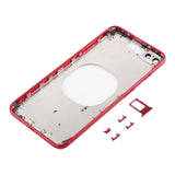 iPhone 8 Plus Transparent Back Cover with Camera Lens, SIM Card Tray & Side Keys - Clear, White, Gold & Red Options Available