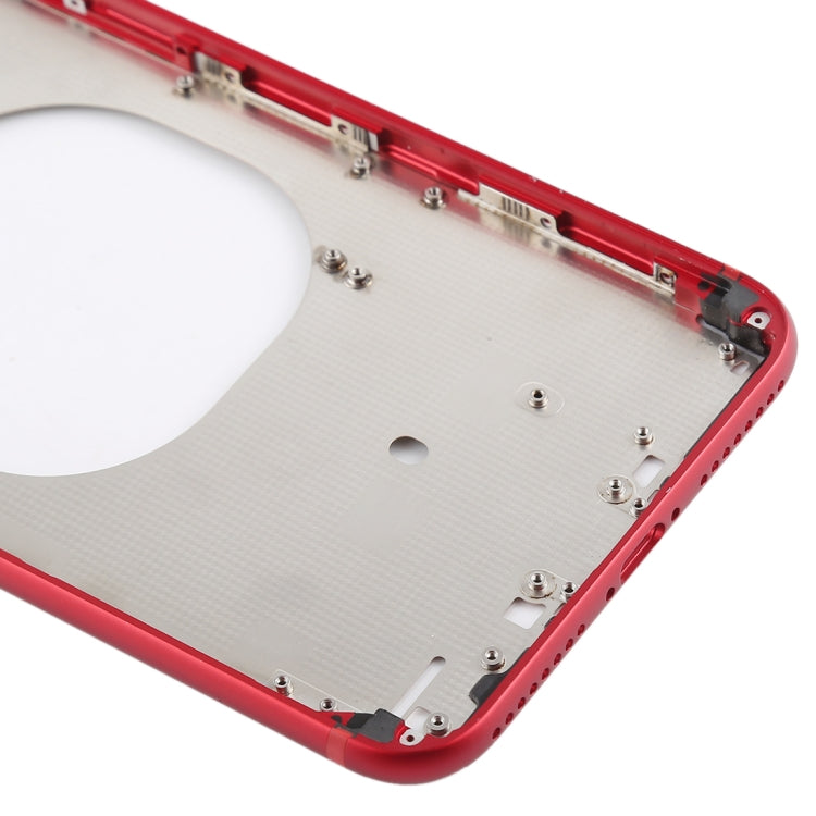 iPhone 8 Plus Transparent Back Cover with Camera Lens, SIM Card Tray & Side Keys - Clear, White, Gold & Red Options Available