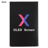 50 PCS Cardboard Packaging Black Box for iPhone X LCD Screen, Packaging Box for X OLED