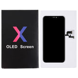 50 PCS Cardboard Packaging Black Box for iPhone X LCD Screen, Packaging Box for X OLED