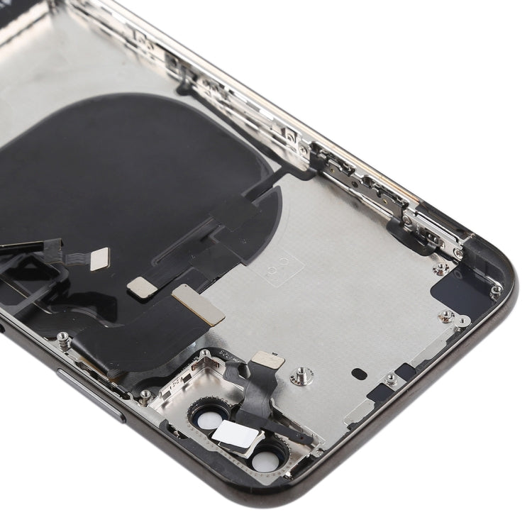 iPhone X Battery Back Cover Assembly with Side Keys, Vibrator, Speaker Ringer, Power & Volume Button Flex, Card Tray & Adhesive