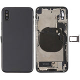 iPhone X Battery Back Cover Assembly with Side Keys, Vibrator, Speaker Ringer, Power & Volume Button Flex, Card Tray & Adhesive