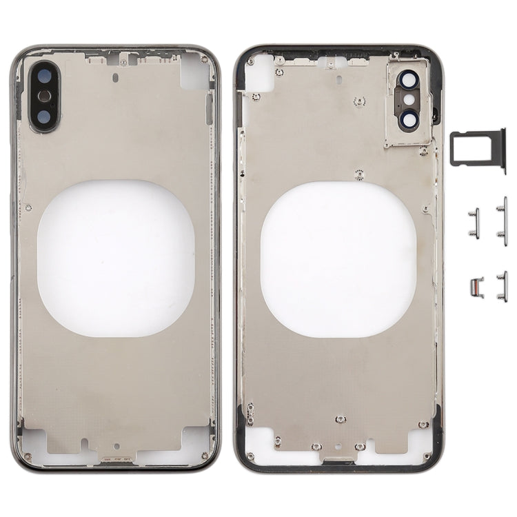 Clear iPhone X Back Cover with Camera Lens, SIM Tray & Side Keys - Available in Transparent & White Options