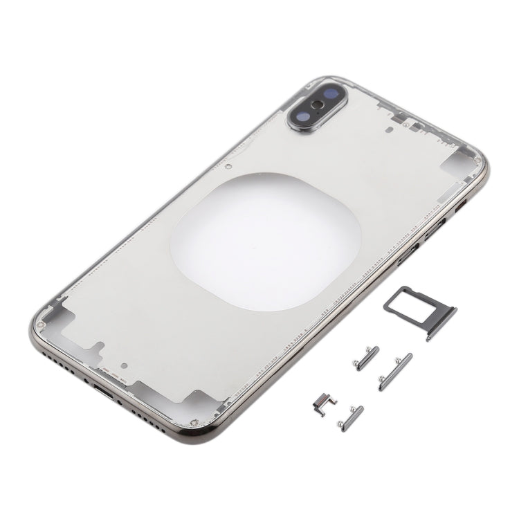 Clear iPhone X Back Cover with Camera Lens, SIM Tray & Side Keys - Transparent and White Options Available