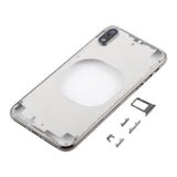 Clear iPhone X Back Cover with Camera Lens, SIM Tray & Side Keys - Transparent and White Options Available