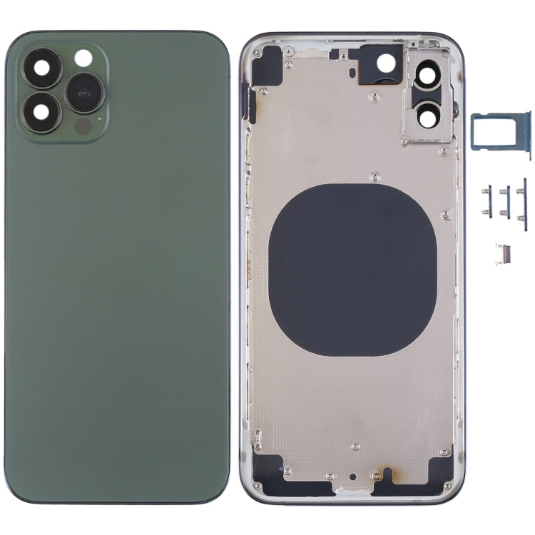 iPhone X Back Housing Cover - Green Replacement, iPhone 13 Pro Style, Perfect Fit for iPhone X & iPhone Xs