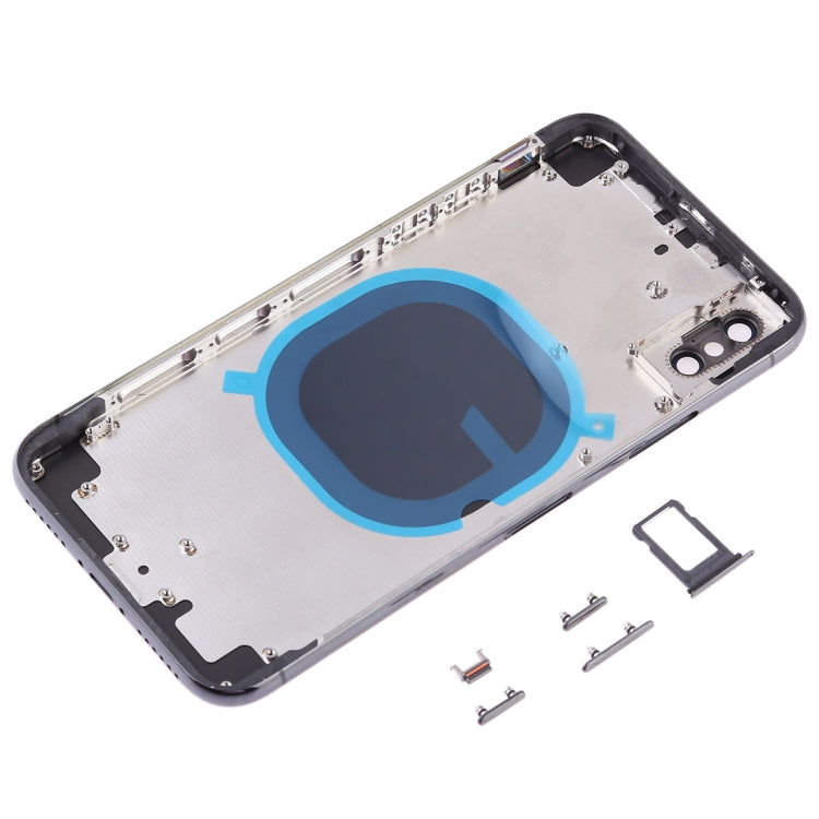 Premium Back Housing Cover for iPhone X with SIM Card Tray, Side Keys & Camera Lens Options