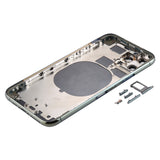 Carcasa trasera para iPhone 11 Pro con bandeja para tarjeta SIM, teclas laterales y lente de cámara.