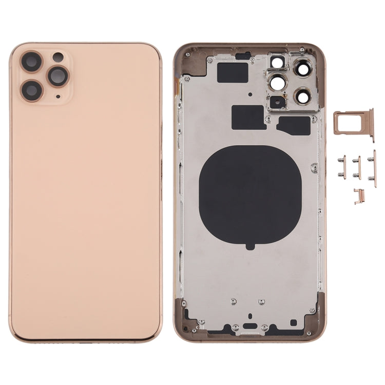 Back Housing Cover with SIM Tray, Side Keys & Camera Lens for iPhone 11 Pro Max – Perfect Replacement for iPhone 11 Pro Max