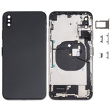 Tapa trasera de batería para iPhone XS Max con teclas laterales, altavoz, lente de cámara, puerto de carga, botones de encendido y volumen - Tapa trasera de batería para iPhone XS Max