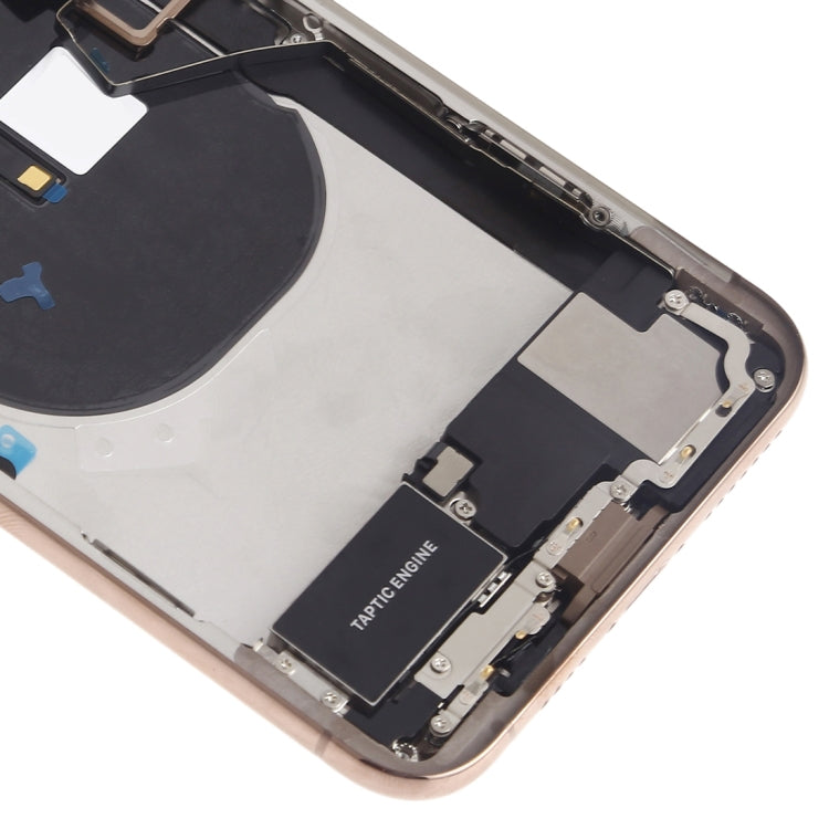 Tapa trasera de batería para iPhone XS Max con teclas laterales, altavoz, lente de cámara, puerto de carga, botones de encendido y volumen - Tapa trasera de batería para iPhone XS Max