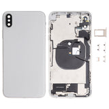 Tapa trasera de batería para iPhone XS Max con teclas laterales, altavoz, lente de cámara, puerto de carga, botones de encendido y volumen - Tapa trasera de batería para iPhone XS Max