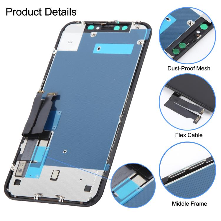 Reemplazo de pantalla LCD GX Incell para iPhone XR - Reemplazo de pantalla LCD premium para iPhone XR (marca GX)