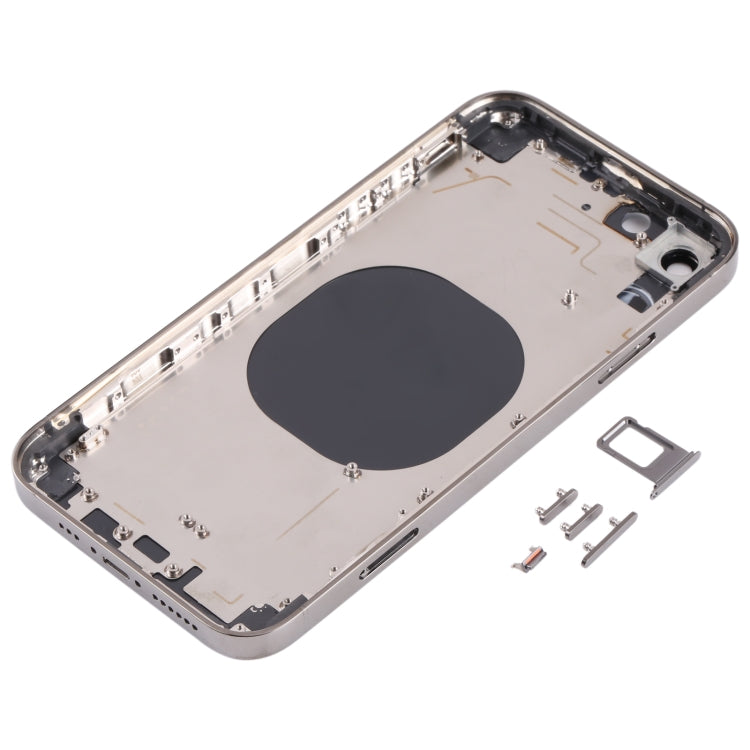 Premium Stainless Steel Back Housing Cover for iPhone XR - Available in Black, Gold, Blue & White - iPhone 13 Pro Style