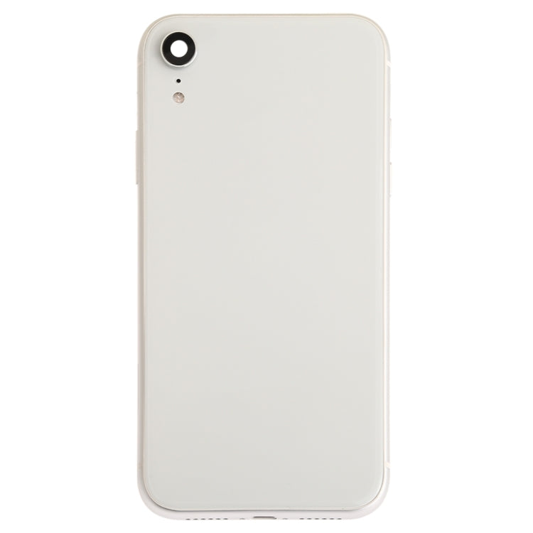 iPhone XR Battery Back Cover Assembly with Buttons, Speaker, Camera Lens, Charging Port, and Wireless Charging Module