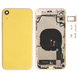 iPhone XR Battery Back Cover Assembly with Buttons, Speaker, Camera Lens, Charging Port, and Wireless Charging Module
