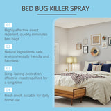 Plant-Based Bed Bug Killer & Dust Mite Spray | Non-Toxic, Safe for Pets, 4oz Travel Size