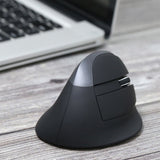 DELUX M618 Mini 2.4G Wireless 2400DPI USB Rechargeable Ergonomic Vertical Mouse, M618 Pink - LYDARZ