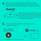 Logitech K780 Multi-device Keyboard - Bluetooth & Unifying Dual Mode Wireless with Stand