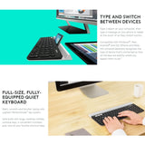 Logitech K780 Multi-device Keyboard - Bluetooth & Unifying Dual Mode Wireless with Stand