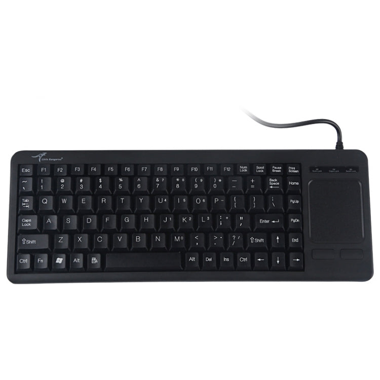 DS-8800 PS / 2 Interface Prevent Water Splashing Laser Engraving Character One-piece Wired Touchpad Keyboard - LYDARZ